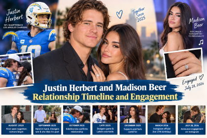 Justin Herbert and Madison Beer: Relationship Timeline and Engagement
