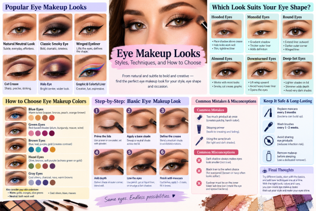 Eye Makeup Looks: Styles, Techniques, and How to Choose