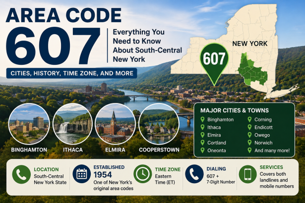 Area Code 607: Location, Cities, Time Zone, History, and Everything You Need to Know